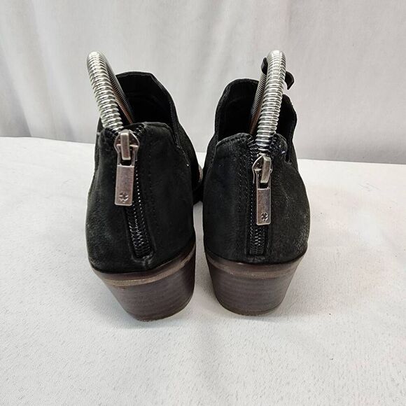 Lucky Brand Women's 7.5 Fenley Ankle Bootie Black Suede Boho - Picture 3 of 9